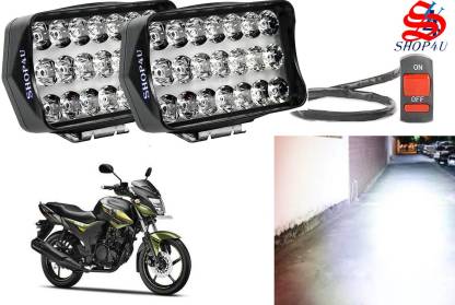 SHOP4U Waterproof 21 SMD LED Fog Light with Switch for Yamaha SZ RR Headlight, Fog Lamp Motorbike LED for Yamaha (12 V, 35 W)
