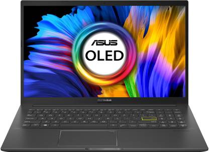 ASUS VivoBook K15 OLED Ryzen 7 Octa Core 5700U - (16 GB/512 GB SSD/Windows 11 Home) KM513UA-L712WS Thin and Light Laptop  (15.6 Inch, Indie Black, 1.80 Kg, With MS Office)