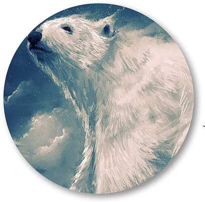 MIKKA Art Animal Snow White Teddy Bear Theme Printed Design Mouse Pad for Laptop 7710 Mousepad - MIKKA : MIKKA Art Animal Snow White Teddy Bear Theme Printed Design Mouse Pad for Laptop 7710 Mousepad - MIKKA :