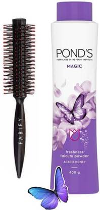 Fabify Hair Brush With Magic Talcum Powder | 400g | Acacia Honey Fragrance | Price in India - Buy Fabify Hair Brush With Magic Talcum Powder | 400g | Acacia Honey Fragrance | online at Fabify Hair Brush With Magic Talcum Powder | 400g | Acacia Honey Fragrance | Price in India - Buy Fabify Hair Brush With Magic Talcum Powder | 400g | Acacia Honey Fragrance | online at