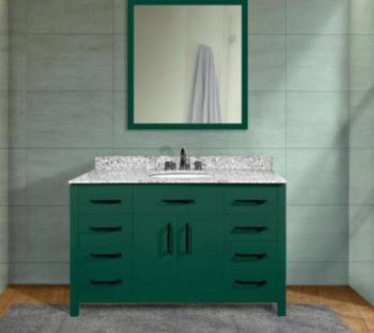 Oceanic6 Bottle Green 30 Inches Sanitary Ware Bathroom Vanity For Hotels And Apartments Counter Top In India - 30 Inch Bathroom Sink Tops In India