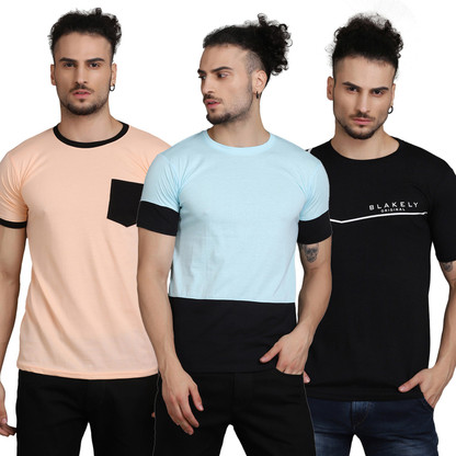 Printed Men Multicolor T-Shirt Price in