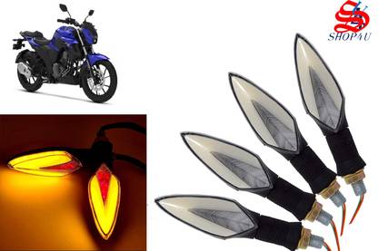 SHOP4U Front, Rear, Side LED Indicator Light for Yamaha FZS FI