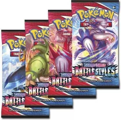 QWICK CLICK Pokemoon Sword & Shield Battle Styles 4 Booster Packs