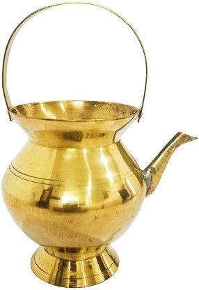 100 % Brass Kamandalam Kamandalu Thirukaveri Golden 