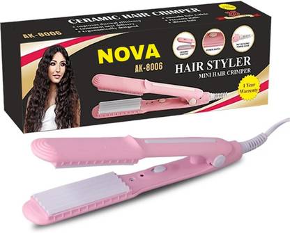 BAZER (NOVA) AT-8006C Women's MINI hair Crimper Styler Machine Hair Styler - BAZER : BAZER (NOVA) AT-8006C Women's MINI hair Crimper Styler Machine Hair Styler - BAZER :