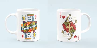 ANTSNT CRAFT KING QUEEN CARD mug Perfect Gift to Anyone ...