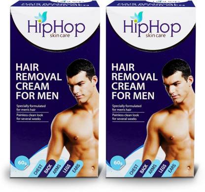 Hip Hop Hair Removal Cream for Men - 60g(Pack of 2) Cream - Price in India,  Buy Hip Hop Hair Removal Cream for Men - 60g(Pack of 2) Cream Online In  India,