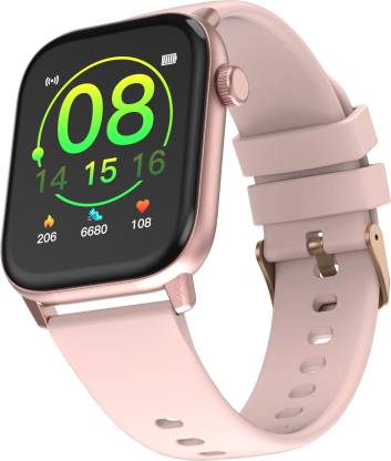 Ambrane Fitshot Flex 1.69inch Lucid display and SPO2 Smartwatch  (Pink Strap, Regular)