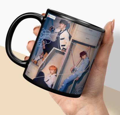 NH10 DESIGNS Bts Bts Cup Gift For Girls Boys Friends Best Gift for BTS Lovers (BTSM6 32) Ceramic Coffee Mug