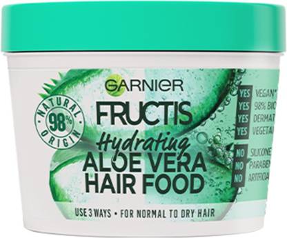 GARNIER Fructis Hair Food - Quenching Aloe Vera Hair Mask For Normal to Dry  Hair - Price in India, Buy GARNIER Fructis Hair Food - Quenching Aloe Vera  Hair Mask For Normal