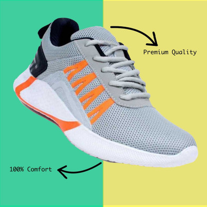 Stylish Trending Shoes For Men (Grey 