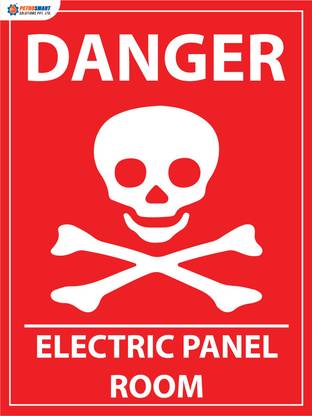 Electric panel Danger sign vinyl sticker 15