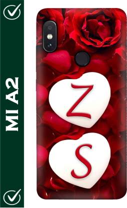 FULLYIDEA Back Cover for Mi A2, Mi A2, Letter Z, Alphabet Z, Name 