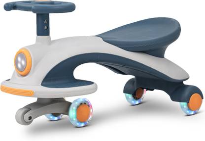 Baybee Aero Magic Swing Cars For Kids Baby Magic Ride On Toy Car With Pu Led Wheels Rideons &Amp; Wagons Non Battery Operated Ride On