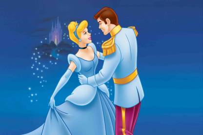 Cinderella Disney Princess Cartoon Poster - Decorative wall Poster -High  Resolution - 300 GSM - Glossy/Matte/Art Paper Print Paper Print - Animation  & Cartoons, Children, Decorative posters in India - Buy art,