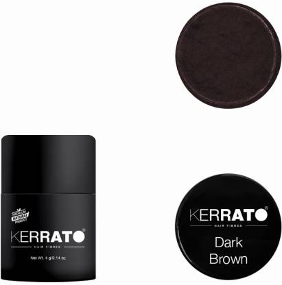 KERRATO HAIR FIBRES Hair Fibres for Thinning Hair(DARK-BROWN) 4g Natural  Hair Thickener - Price in India, Buy KERRATO HAIR FIBRES Hair Fibres for  Thinning Hair(DARK-BROWN) 4g Natural Hair Thickener Online In India,