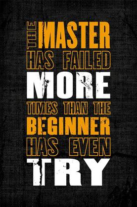 Office Motivational Quotes PhotoPaper Print Poster Photographic Paper