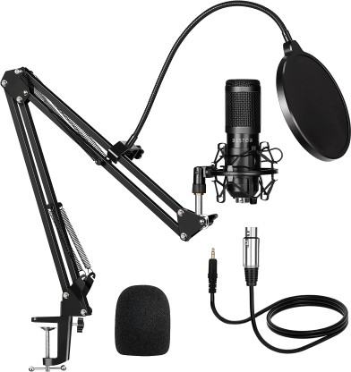keepdrum nb35 Bras de micro microphone de table trépied Bras pivotant pour montage Table 