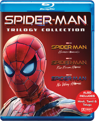 Spider-Man Trilogy Ft. Tom Holland - Spider-Man: Homecoming + Spider-Man:  Far From Home + Spider-Man: No Way Home (3-Disc) Price in India - Buy  Spider-Man Trilogy Ft. Tom Holland - Spider-Man: Homecoming +