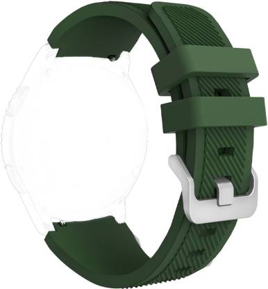 CellFAther Sports Silicone Classic Bracelet Watch Band for Samsung Gear S3  Frontier / S3 Classic Band 22mm( Watch Not Including ) Army Green Smart Watch  Strap Price in India - Buy CellFAther