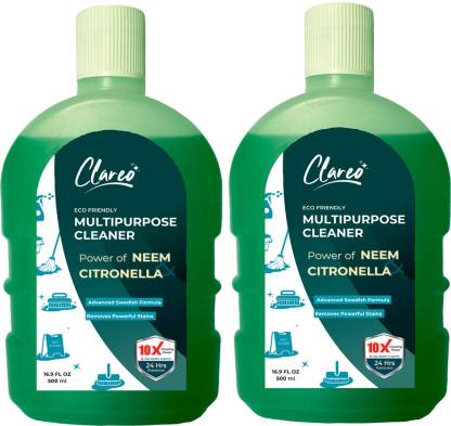 Clareo Multipurpose Cleaner 2*500 ( Neem & Citronella )  (1 L)