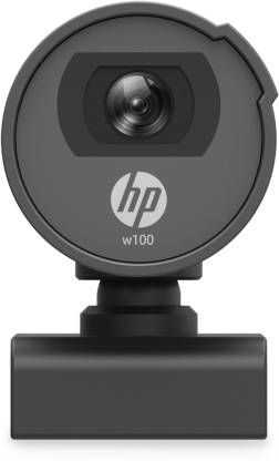 HP w100 480P 30 FPS Digital Webcam with Built-in Mic, Plug and Play Setup, Wide-Angle View