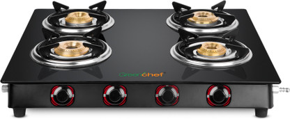 greenchef ebony glass manual gas stove