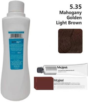 MAJIREL Hair Color No  Light Golden Mahogany Brown  Gm + Developer  - 495Ml , Light Golden Mahogany Brown - Price in India, Buy MAJIREL Hair  Color No  Light Golden