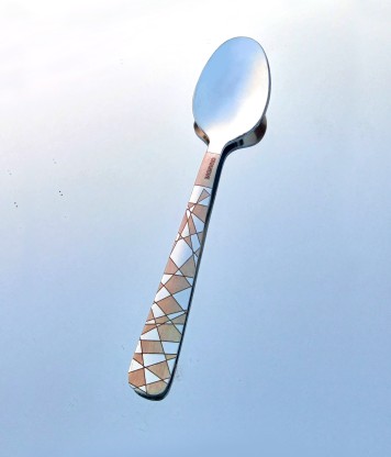 A Drinking Spoons,Hunpta 1PC Creative Creative Stainless Steel Note Shape Spoons for Drink Dessert Honey Coffee 