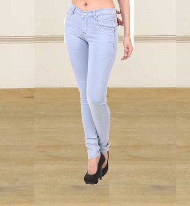 Buy Skinny Women Blue Jeans online at 