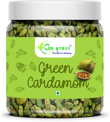 GO GRASS Cardamom Green Whole | Grade – Big Size, Sabut Elaichi |  (80 g)