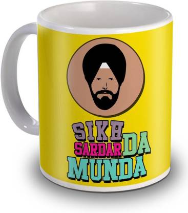 SNV Sikh Da Munda Gifts for Funny Ceramic Coffee12020 Ceramic Coffee Mug  Price in India - Buy SNV Sikh Da Munda Gifts for Funny Ceramic Coffee12020  Ceramic Coffee Mug online at 