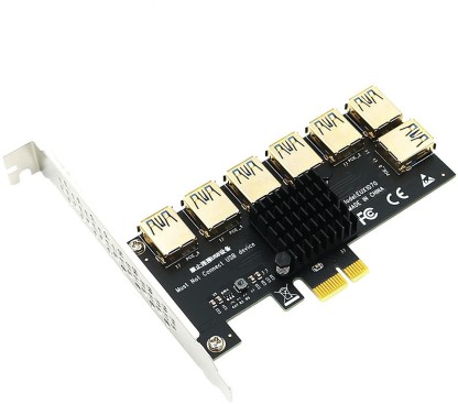 #N/A PCI E Express Auf 4 Ports USB 3.0 Karte SATA Power Extender Adapter Hub Karte 