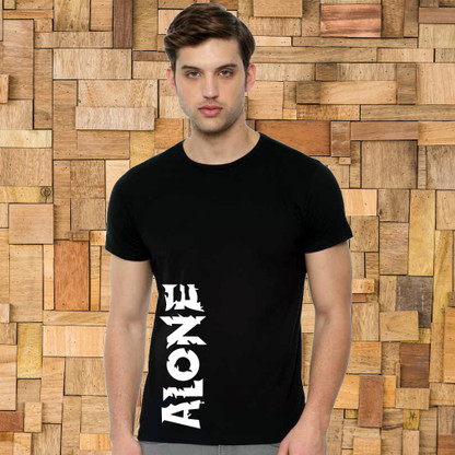 Buy Printed Men Black T-Shirt online at 