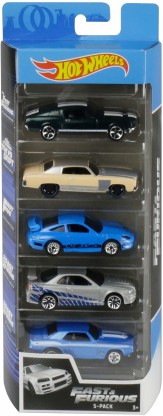 Hot Wheels Fast & Furious 5-Pack 1:64 Scale Vehicles 