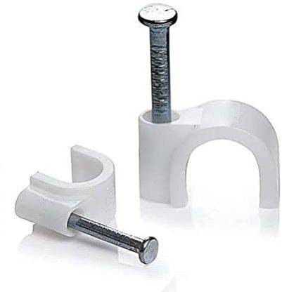 Delhi Arts Hardware Circle Cable Clips with Metal Nails Combo of 200 pcs  Plastic Standard Cable Tie Price in India - Buy Delhi Arts Hardware Circle  Cable Clips with Metal Nails Combo