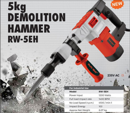 Ralli Wolf 6 KG Demolition Hammer RW5EH 
