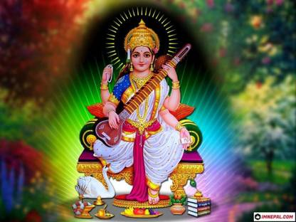 Maa Saraswati Multicolour Photo Paper Print Poster Photographic Paper - Religious posters in India - Buy art, film, design, movie, music, nature and educational paintings/wallpapers at Maa Saraswati Multicolour Photo Paper Print Poster Photographic Paper - Religious posters in India - Buy art, film, design, movie, music, nature and educational paintings/wallpapers at
