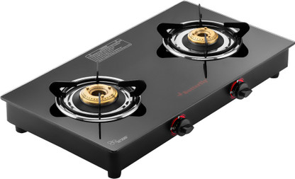 butterfly smart glass 2 burner gas stove