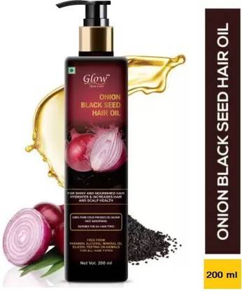 Glow Skin Care Onion Oil - Black Seed Onion Hair Oil - Contral Hair Fall -  200 ml Hair Oil - Price in India, Buy Glow Skin Care Onion Oil - Black