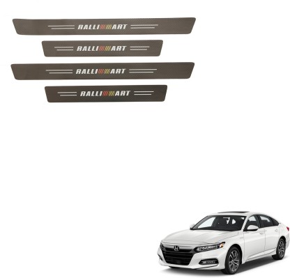 4PCS Compatible fit Accord Car Door Sill Plate Protectors,Decal Sticker Car Door Sill Decoration Scuff Plate Compatible for Accord 