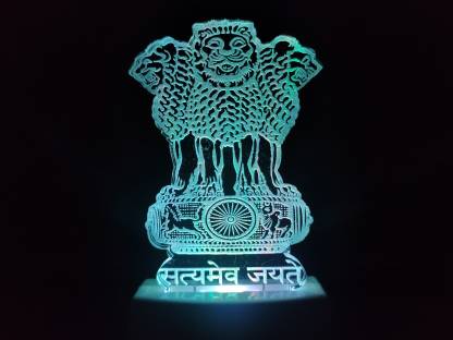 Talgo SATYAMEV JAYATE Acrylic 3D Illusion RGB 7 Colour Changing LED Plug  and Play Night Lamp Price in India - Buy Talgo SATYAMEV JAYATE Acrylic 3D  Illusion RGB 7 Colour Changing LED