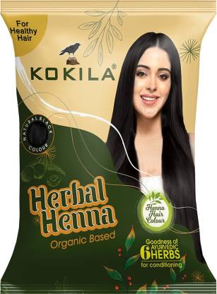 KOKILA Organic Natural Herbal Henna Hair Color Powder, Natural Black (Pack  of 15) - Price in India, Buy KOKILA Organic Natural Herbal Henna Hair Color  Powder, Natural Black (Pack of 15) Online