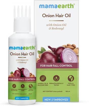 MamaEarth MamaEarth Onion Hair Oil for Hair Regrowth and Hair Fall Control  (150ml) Hair Oil Price in India - Buy MamaEarth MamaEarth Onion Hair Oil  for Hair Regrowth and Hair Fall Control (
