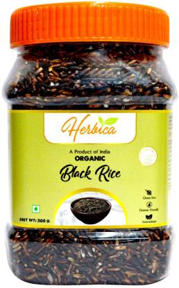 Herbica , Organic and Natural Black Black Rice (Full Grain, Unpolished)