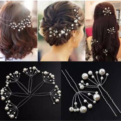 Mahi Fashion Pearl u pin Hair Pin Price in India - Buy Mahi Fashion Pearl u  pin Hair Pin online at 
