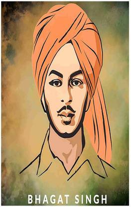 Bhagat Singh Flex Poster For Room Mo-732 Photographic Paper - Personalities posters in India - Buy art, film, design, movie, music, nature and educational paintings/wallpapers at Bhagat Singh Flex Poster For Room Mo-732 Photographic Paper - Personalities posters in India - Buy art, film, design, movie, music, nature and educational paintings/wallpapers at