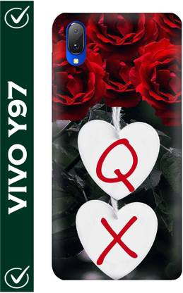 FULLYIDEA Back Cover for Vivo Y97, Vivo V1813A, Vivo V1813T, Letter Q ...