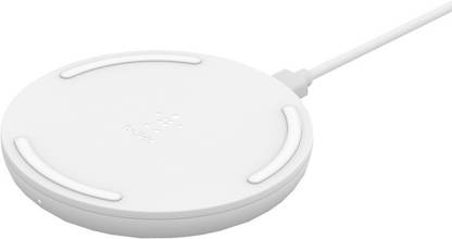 [For Flipkart Axis Bank Card] BELKIN Boost 15 W Fast Wireless, White (WIA002BTWH – AC Adapter Not Included) Charging Pad